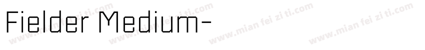 Fielder Medium字体转换